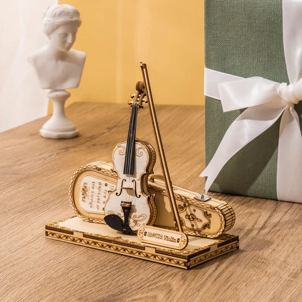 3D Ahşap Puzzle Keman