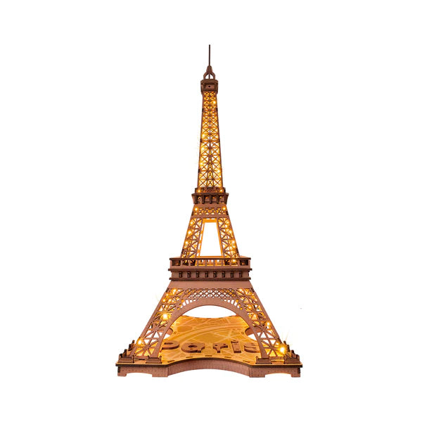 3D Ahşap Puzzle Işıklı Eyfel Kulesi
