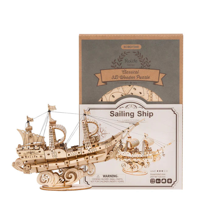 3D Ahşap Puzzle Gemi