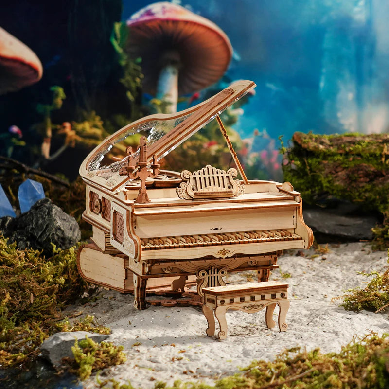 3D Ahşap Puzzle Piyano