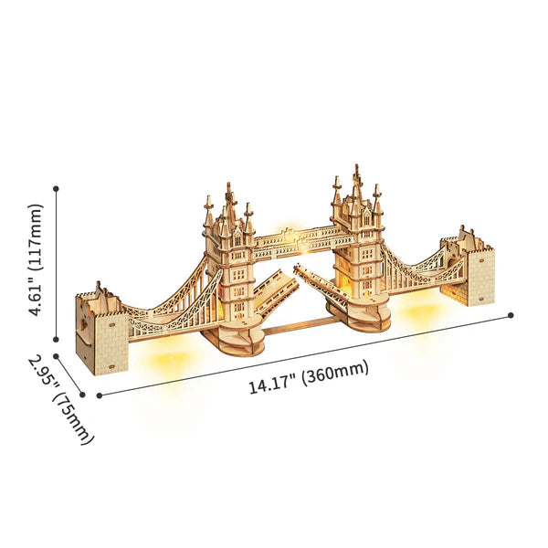 3D Ahşap Puzzle Tower Bridge
