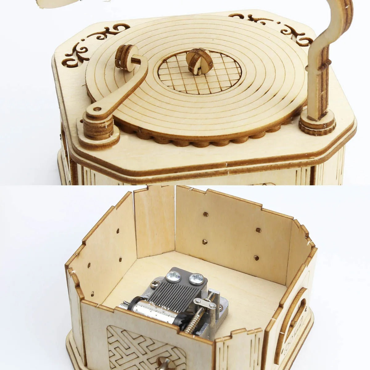 3D Ahşap Puzzle Gramafon