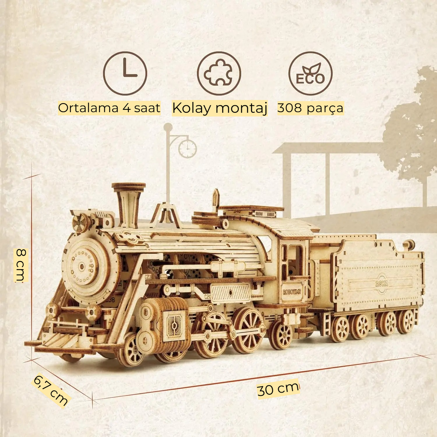 3D Puzzle Tren