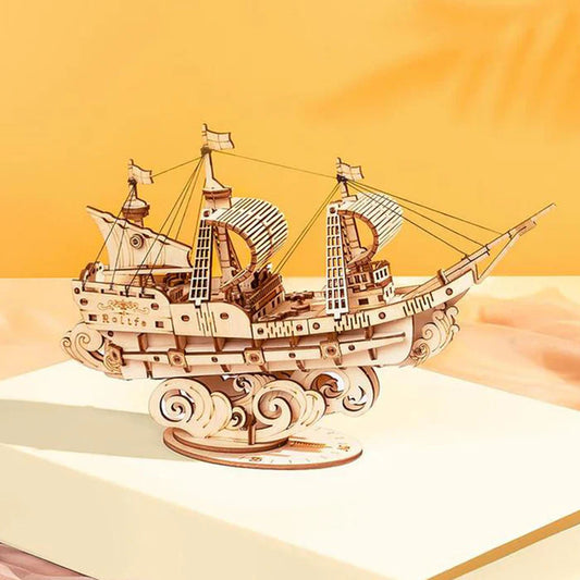 3D Ahşap Puzzle Gemi