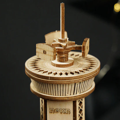 3D Ahşap Puzzle Uçak Müzik Kutusu