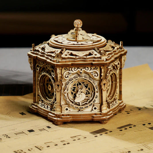 3D Ahşap Puzzle Gizli Bahçe Müzik Kutusu