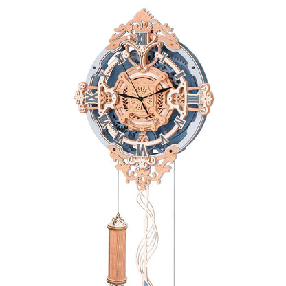 3D Ahşap Puzzle Romantik Duvar Saati