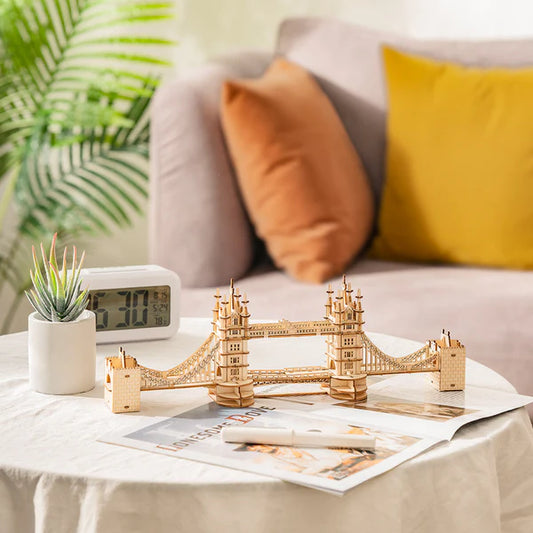 3D Ahşap Puzzle Tower Bridge
