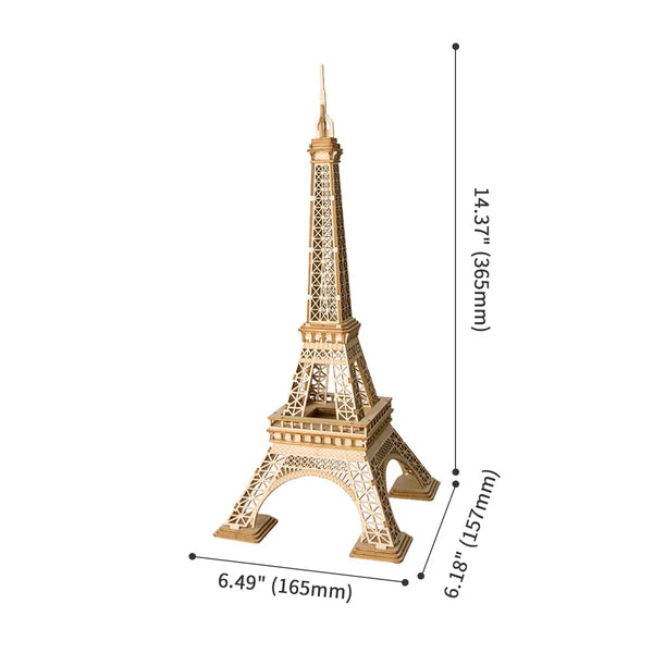 3D Ahşap Puzzle Eyfel Kulesi