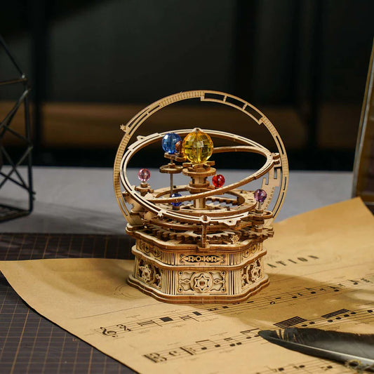 3D Ahşap Puzzle Yıldızlı Müzik Kutusu