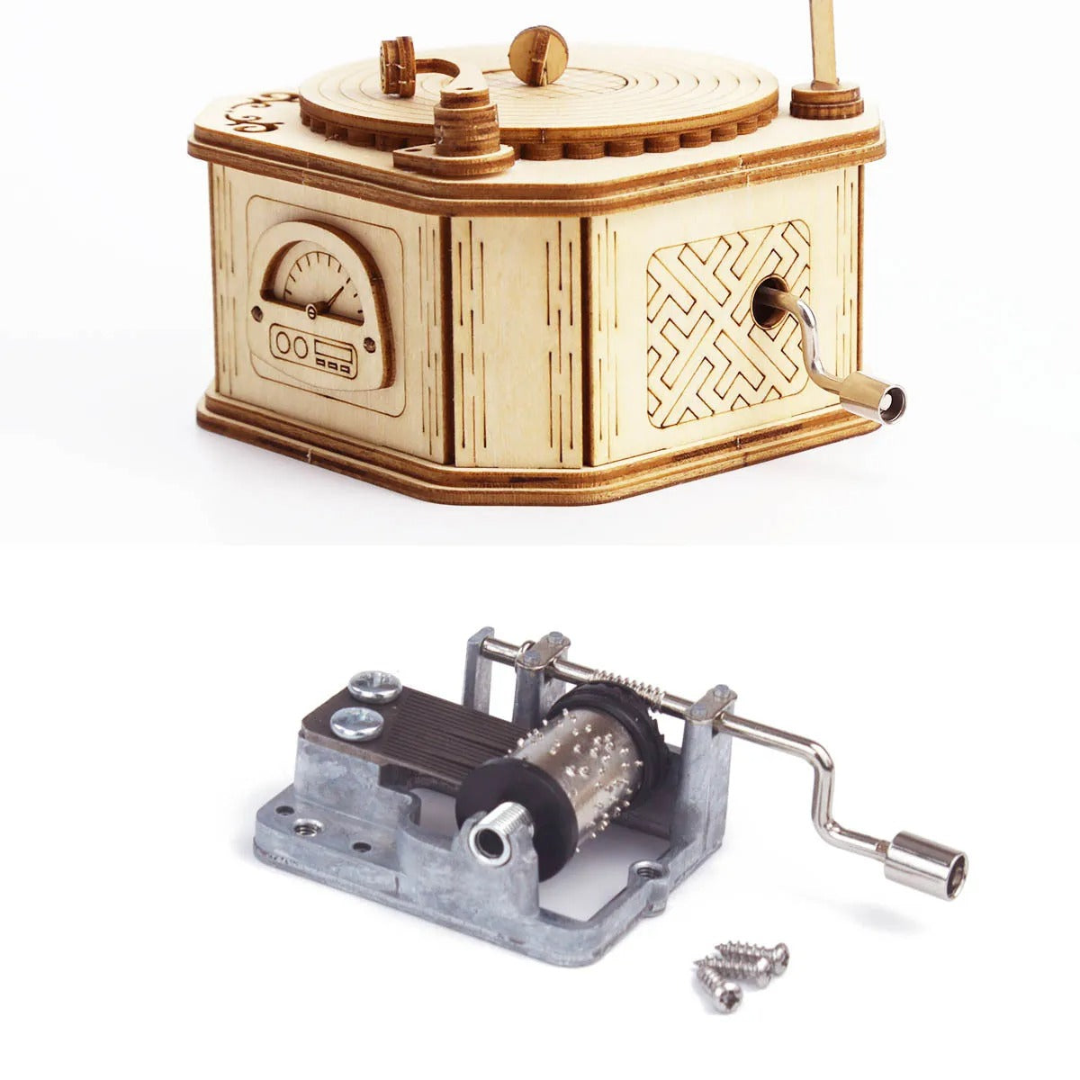 3D Ahşap Puzzle Gramafon