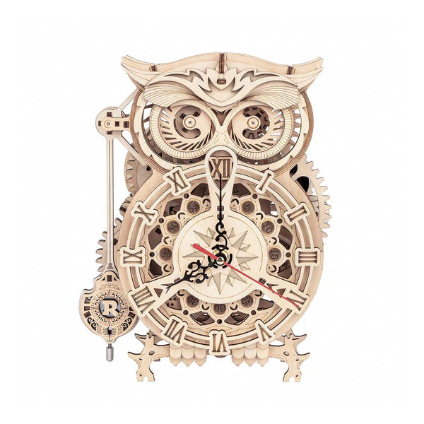 3D Ahşap Puzzle Baykuş Saat