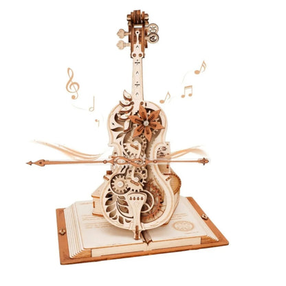 3D Ahşap Puzzle Çello