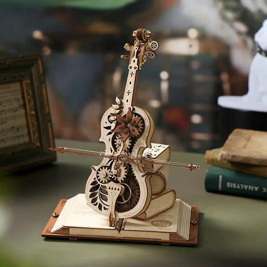 3D Ahşap Puzzle Çello
